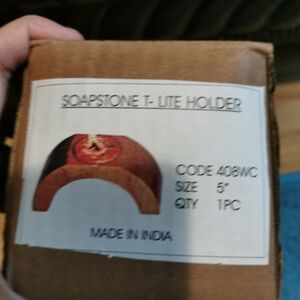 Wood candle  holder, bnwt